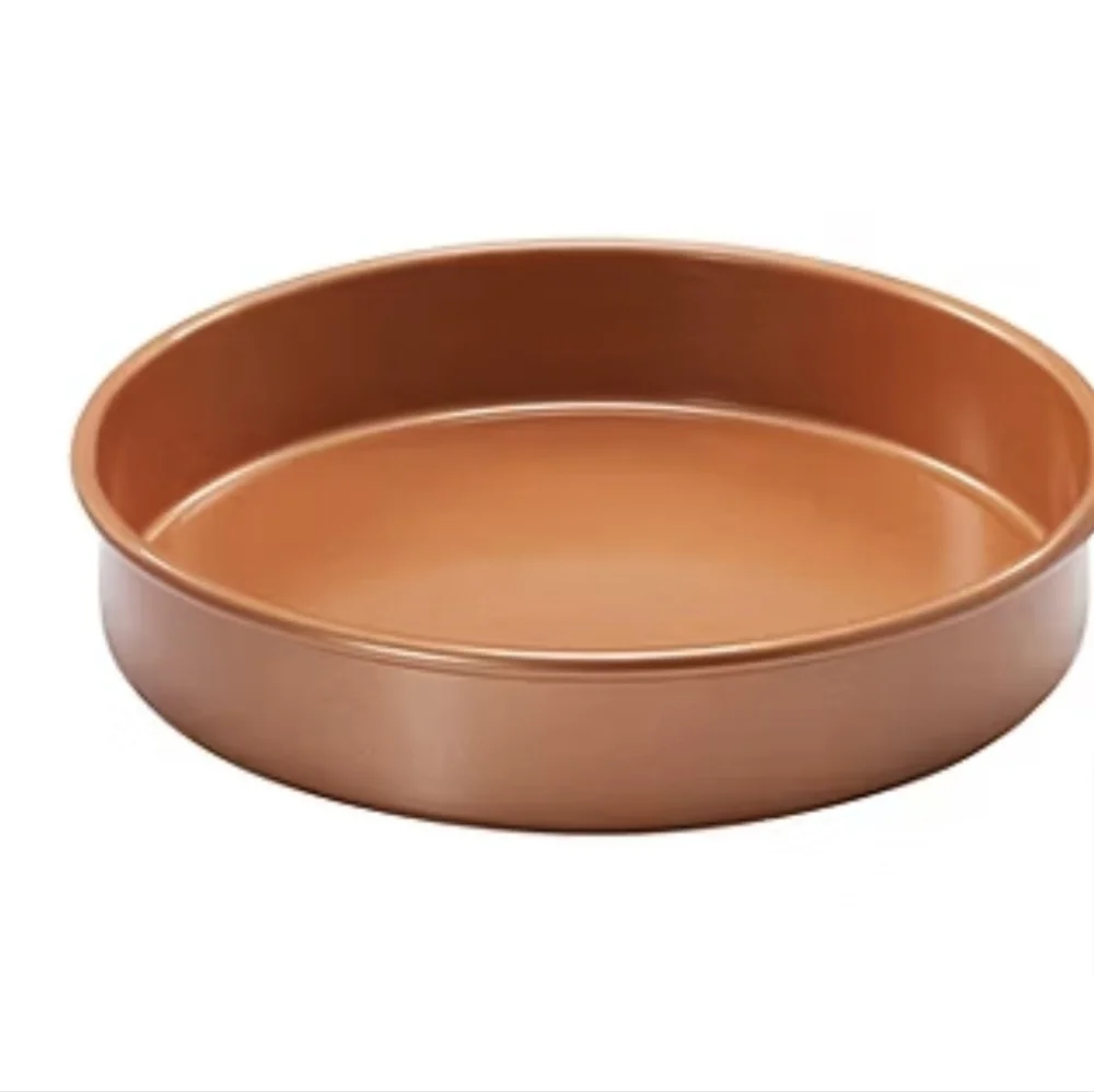 Gothom Steel Round Copper  Baking Pan New